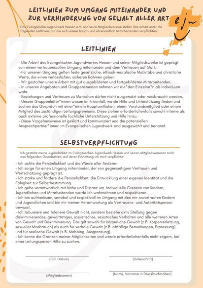 Selbstverpflichtung als pdf